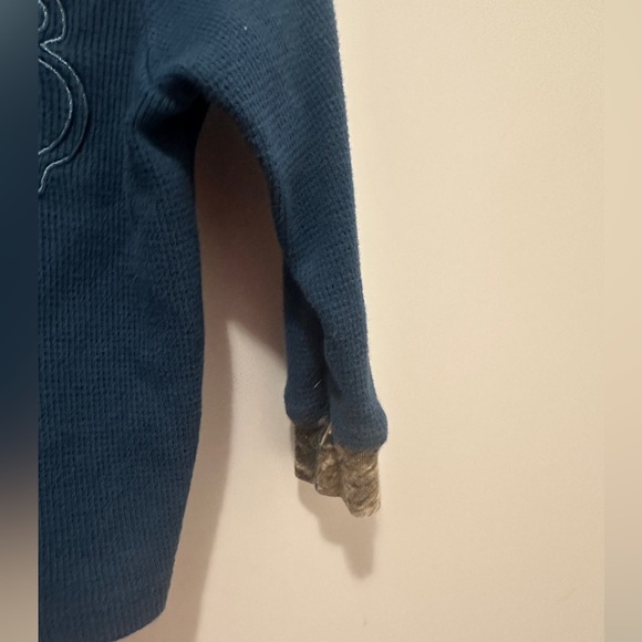 Browning Toddler Blue Camo Waffle Long Sleeve T-shirt Size 2T - Picture 3 of 9